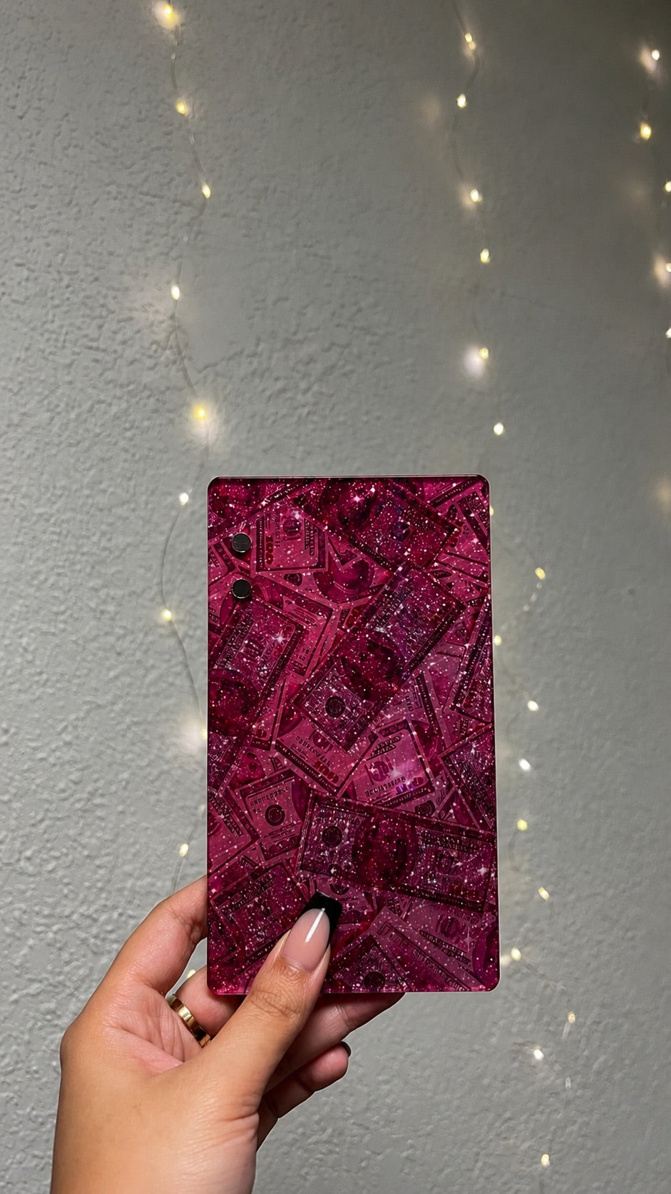 Glitter money tile